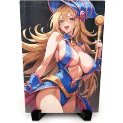 Yu-Gi-Oh! Dark Magician Girl Sexy Anime Waifu Girl Lewd Goddess Story Art Card - Image 2