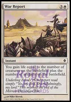 War Report 2x FOIL NPH MTG New Phyrexia Common MINT white - Image 1