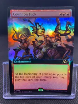 MTG Count on Luck - Aetherdrift NM/Foil Borderless English - Image 1