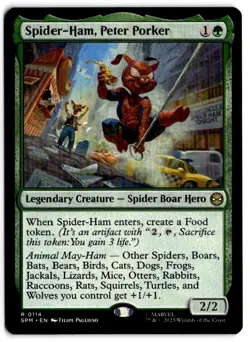 MTG Spider-Ham, Peter Porker R 114 NM - Image 1