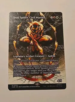 Iron Spider, Civil Warrior (Borderless) 0039 Regular MTG Spiderman - Image 1
