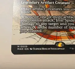 Iron Spider, Civil Warrior (Borderless) 0039 Regular MTG Spiderman - Image 2