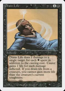 Drain Life - Revised Edition (3ED) - MTG Rare English Non Foil - Image 1