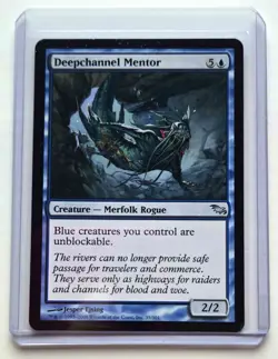 2008 Magic The Gathering Shadowmoor #35 Deepchannel Mentor. - Image 1