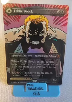MTG Spider-man Eddie Brock Venom Lethal Protector Mythic 233 FOIL NM - IN HAND - Image 1