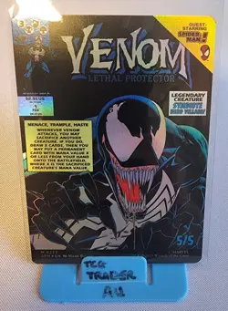 MTG Spider-man Eddie Brock Venom Lethal Protector Mythic 233 FOIL NM - IN HAND - Image 2