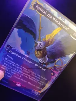 Kastral, the Windcrested (Borderless) (Raised Foil) Bloomburrow Foil - Image 3