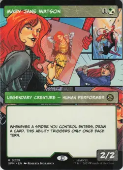 Mary Jane Watson (Borderless) R Marvel's Spider-Man 229 NM Foil MTG - Image 1