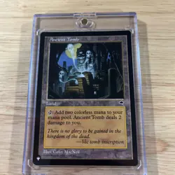 Ancient Tomb | Magic: The Gathering | Tempest | MP Vintage MTG Commander - Image 1