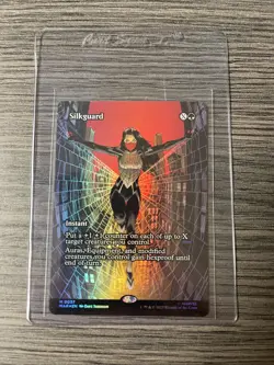 Silkguard (Borderless) 0037 Marvel’s Spider-Man Foil MTG Mythic - Image 1