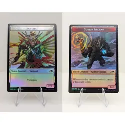 Samurai 003 / Goblin Shaman 008 Double-sided Token, MTG Kamigawa: Neon Dynasty - Image 1