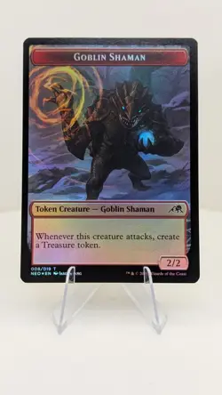 Samurai 003 / Goblin Shaman 008 Double-sided Token, MTG Kamigawa: Neon Dynasty - Image 3