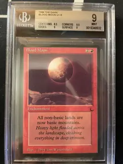 Blood Moon. The Dark MTG - freshly graded BGS 9! - Image 1