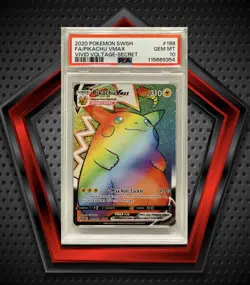 Pikachu Vmax *PSA 10* 2020 Pokemon Sword & Shield Vivid Voltage Secret FA #188 - Image 1