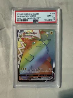 2020 Pokemon Vivid Voltage Pikachu VMax Full Art Secret Rare - PSA 10 - Image 1