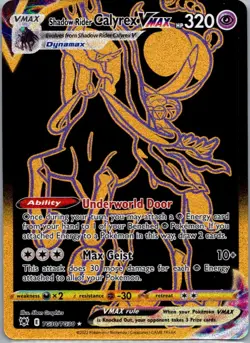 Pokemon TCG Shadow Rider Calyrex VMAX TG30/30 Astral Radiance Trainer Gallery NM - Image 1