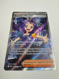 Pokemon TCG Mega Evolution ME01: Acerola's Mischief 165/132 Ultra Rare full art - Image 1