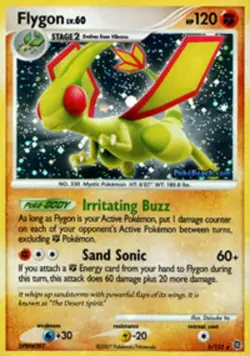 Moderately Played, English - 1 x Pokemon Flygon - 5/132 - Holo Rare Secret Wonde - Image 1