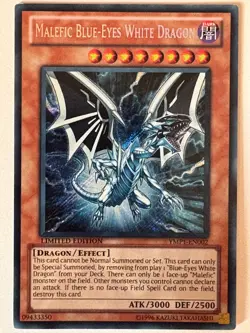 YUGIOH- Malefic Blue-Eyes White Dragon - YMP1-EN002 - Secret Rare - Limited - Image 1