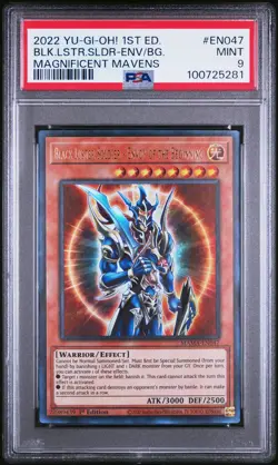 2022 YU-GI-OH! 1ST EDITION BLACK LUSTER SOLDIER - ENVOY OF THE BEGINNING PSA 9 - Image 1