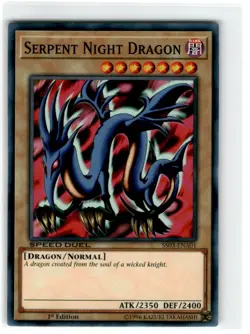 Yu-Gi-Oh! Speed Duel Serpent Night Dragon Common SS03-ENA01 Lightly Played 1st - Image 1