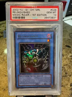 Yugioh PSA 10 MRL-029 Relinquished Magic Ruler 1st Edition - Image 1