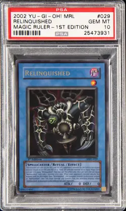 Yugioh PSA 10 MRL-029 Relinquished Magic Ruler 1st Edition - Image 3