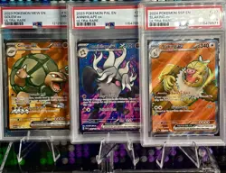 3 Pokemon PSA LOT ULTRA RARE EX CARDS POKEMON PALEN/SSP EN/Mew EN - Image 1
