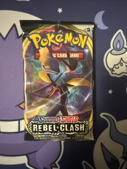 Pokemon Rebel Clash Booster Pack 10 Cards Pack NEW SEALED - Image 1