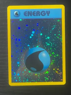 Pokemon Promo ENERGIZE YOUR GAME Water Energy Card Swirl Printer Sheet Edge Cut - Image 1
