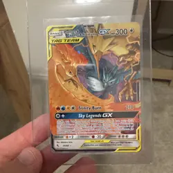 Pokemon Moltres Zapdos Articuno GX 44/68 Hidden Fates Card NM Condition - Image 1