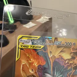 Pokemon Moltres Zapdos Articuno GX 44/68 Hidden Fates Card NM Condition - Image 2