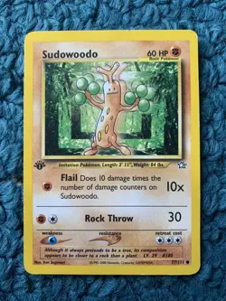 1st Edition SUDOWOODO 77/111 Neo Genesis Set - Pokemon WOTC Vintage Card - LP - Image 1
