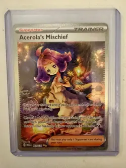 ✨ Acerola's Mischief 183/132 ME01: Mega Evolution Holo SIR Pokemon Card - Image 1