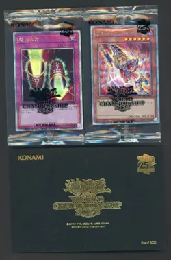 2023 Yu-Gi-Oh! Jpn World Champ Attendance Cards w/ Envelope Dark Magician Girl - Image 1