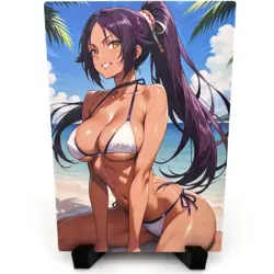 Bleach Yoruichi Shihouin Sexy Hot Bikini Anime Waifu Girl Goddess Story Art Card - Image 1