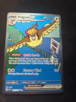 Pidgeot ex 225/197 Obsidian Flames SIR Pokemon Card NM - Image 1