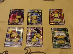 6Pikachu Pokemon Card Holo GX VSTAR VMAX GX EX Cosplay Art - Image 1