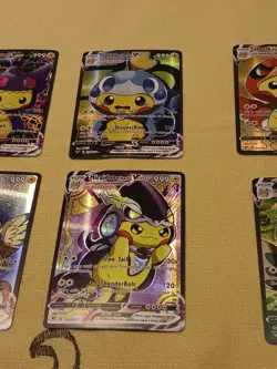 6Pikachu Pokemon Card Holo GX VSTAR VMAX GX EX Cosplay Art - Image 3