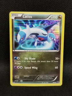 LATIOS 10/20 Dragon Vault Holo Rare Pokemon Card Light Played - Image 1