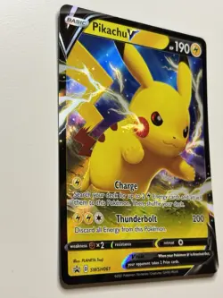 Pikachu V - SWSH061 SWSH: Sword & Shield Promo Cards NM Holo English 16807 - Image 2
