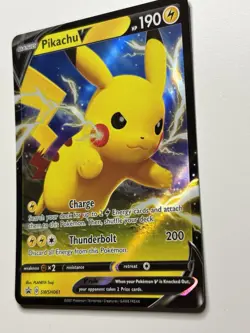 Pikachu V - SWSH061 SWSH: Sword & Shield Promo Cards NM Holo English 16807 - Image 3