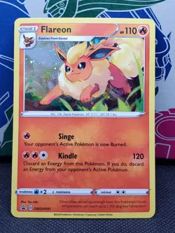 Flareon SWSH041 Holo, Sword & Shield Black Star Promo, Pokemon Card, LP - Image 1
