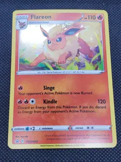 Flareon SWSH041 Holo, Sword & Shield Black Star Promo, Pokemon Card, LP - Image 2