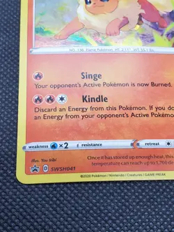Flareon SWSH041 Holo, Sword & Shield Black Star Promo, Pokemon Card, LP - Image 5