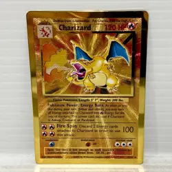 Gold Metal Charizard 4/102 - 25th Anniversary Celebrations - Pokemon Card - NM - Image 1
