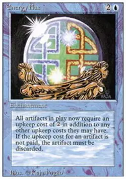 Moderate Play, English MTG Regular Energy Flux 3rd Edition Magic the Gathering - Image 1