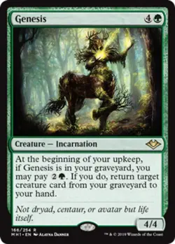 Moderate Play, English MTG Foil Genesis - Foil Modern Horizons Magic the Gatheri - Image 1