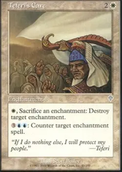 Moderate Play, English MTG Foil Teferi's Care - Foil Invasion Magic the Gatherin - Image 1