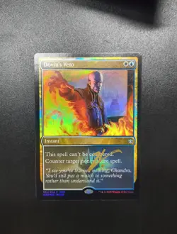 Dovin's Veto FNM Promos Foil Artist Signed EDH MTG Commander Magic - Image 1